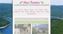 Desktop Screenshot of hausthymian.de